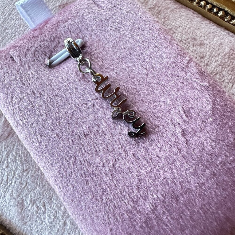 Wifey Charm Pendant Stainless Steel With Lobster Claw Clasp For Bracelets